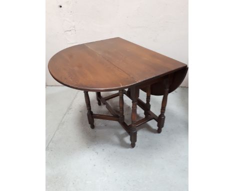  Sale Item:    OAK DROP LEAF TABLE (AF)   Vat Status:   No Vat   Buyers Premium:  This lot is subject to a Buyers Premium of 