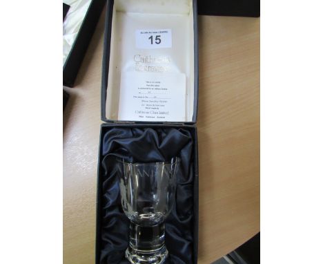  Sale Item:    CAITHNESS GLASS MOON LANDING GOBLET  Vat Status:   No Vat   Buyers Premium:  This lot is subject to a Buyers P