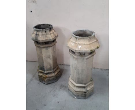  Sale Item:    2 VICTORIAN CHIMNEY CANS (AF)   Vat Status:   No Vat   Buyers Premium:  This lot is subject to a Buyers Premiu