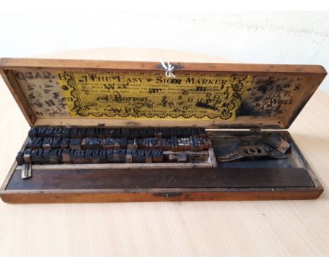  Sale Item:    CASED THE EASY SIGN MAKER (AF)   Vat Status:   No Vat   Buyers Premium:  This lot is subject to a Buyers Premi