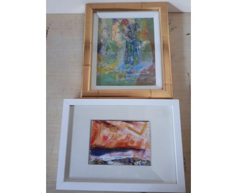  Sale Item:    2 SEWING WORK PICTURES (AF)   Vat Status:   No Vat   Buyers Premium:  This lot is subject to a Buyers Premium 