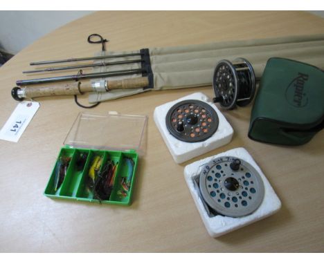  Sale Item:    CLAN SALMON ROD REEL & FLIES   Vat Status:   No Vat   Buyers Premium:  This lot is subject to a Buyers Premium