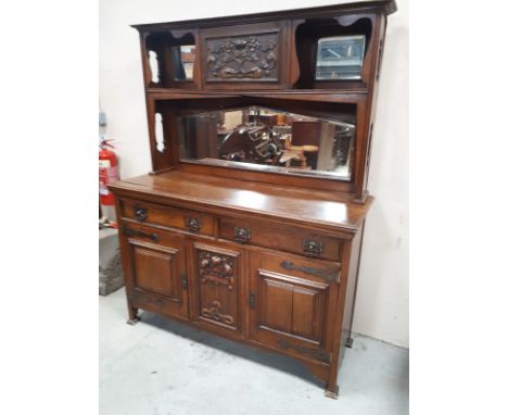 Sale Item:    ARTS & CRAFTS OAK SIDEBOARD (AF)   Vat Status:   No Vat   Buyers Premium:  This lot is subject to a Buyers Pre
