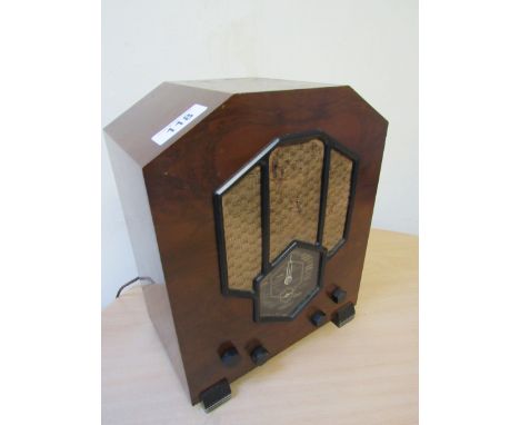  Sale Item:    McMICHAEL ART DECO RADIO (AF)   Vat Status:   No Vat   Buyers Premium:  This lot is subject to a Buyers Premiu