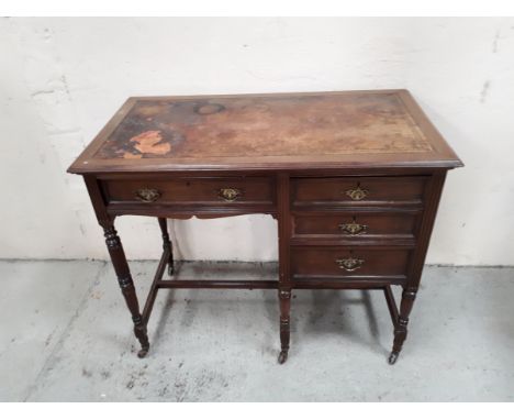  Sale Item:    MAHOGANY WRITING DESK (AF)   Vat Status:   No Vat   Buyers Premium:  This lot is subject to a Buyers Premium o