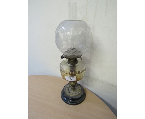  Sale Item:    BRASS OIL LAMP (AF)   Vat Status:   No Vat   Buyers Premium:  This lot is subject to a Buyers Premium of 15% +