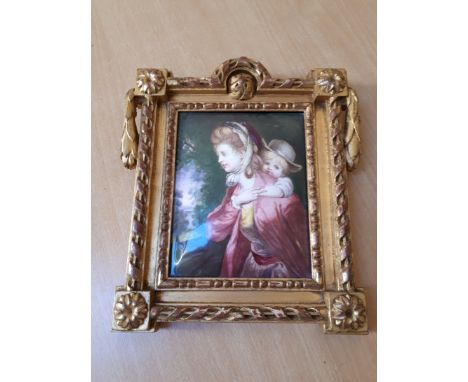  Sale Item:    GILT FRAMED ENAMEL PHILADELPHIA PAYNE-GALLWEY  Vat Status:   No Vat   Buyers Premium:  This lot is subject to 