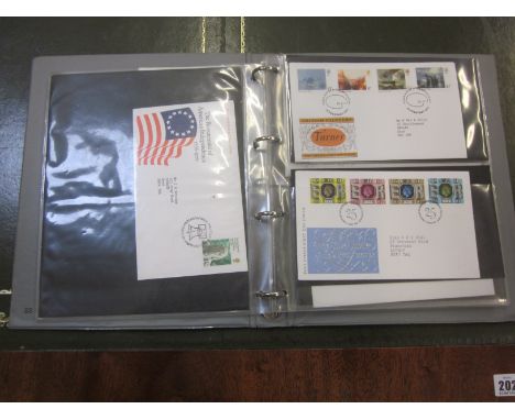 Stamps: Assorted albums of world stamps GB stamps in albums and ring binders.