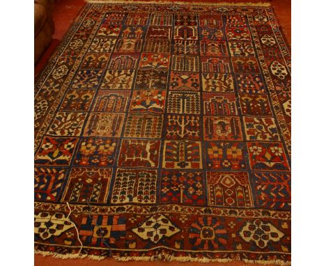 A Bakhtiar garden carpet, of compartmented design