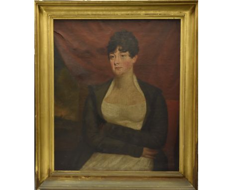 English School (early 19th century)Portrait of a Lady, half-length, seatedoil on canvas, 87cm x 72cm 