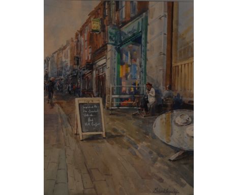 Michael Crawley (contemporary)Saddler Gate, Derbysigned, watercolour, 32cm x 25cm