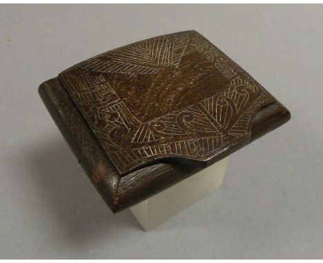 Large 19th century Wooden Snuff Box