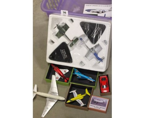 Dinky Diecast Comet Airplane together with various other diecast model planes