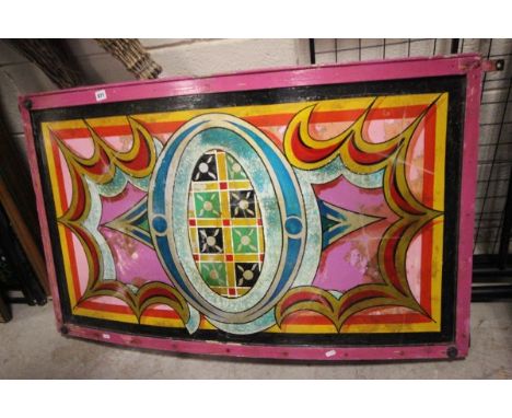 Vintage Painted Fairground Panel