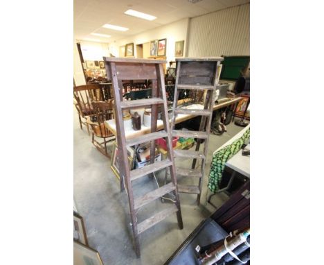 Two Tall Pine Step Ladders