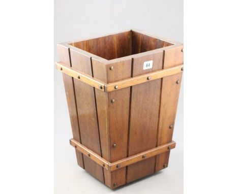 Wooden Studded Jardiniere / Planter