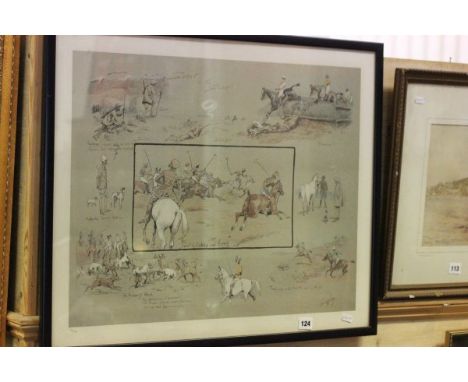 After Snaffles Hunting Scene Print