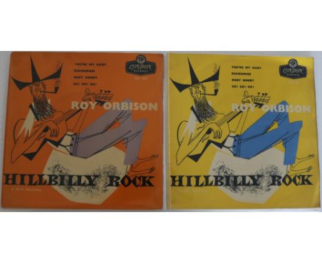 ROY ORBISON - HILLBILLY ROCK - Both original London EPs of this early recording on London (RE-S 1089). Includes the first tri