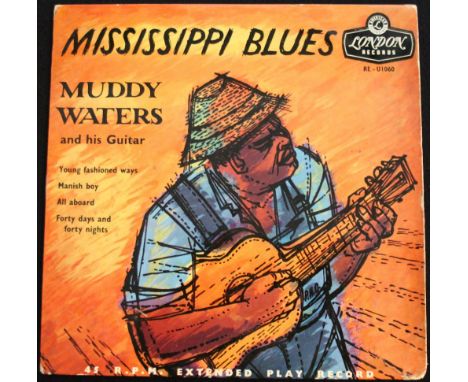 MUDDY WATERS - MISSISSIPPI BLUES - Another brilliant early 4 track EP from Muddy Waters with his guitar... London tri-centre 