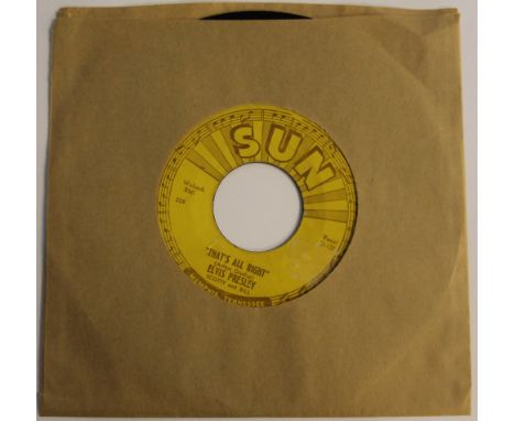 SUN 209 - ELVIS PRESLEY - THAT'S ALL RIGHT - The very first Sun recording featuring The King with Scotty And Bill - That's Al