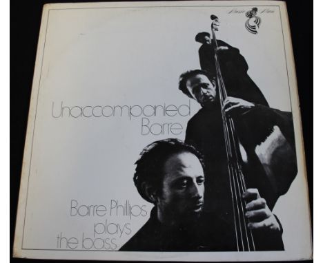 BARRE PHILLIPS - UNACCOMPANIED BARRE - Seldom seen 1968 LP from the respected Californian bassist (Music Man SMLS 601). The r