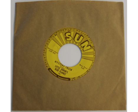 SUN 192 - LITTLE JUNIOR'S BLUE FLAMES - MYSTERY TRAIN - The 1st recording of this hot blues 45! Sun 192 with 3 push marks to 