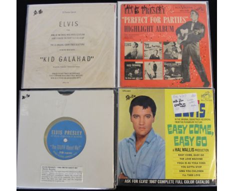 ELVIS - RARITIES - A lovely collection of 4 x 7" releases. Titles include: OST from Easy Come, Easy Go (EPA 4387, six track E