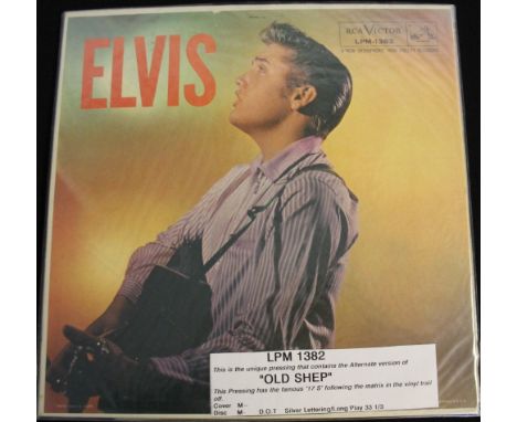 ELVIS PRESLEY - ELVIS His second LP (LPM 1382).Original US 1956 issue with 17S matrix showing it has an alternative version o