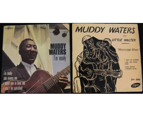 MUDDY WATERS - EPs - 2 x original UK EPs from the Hoochie Coochie Man! Titles are Muddy Waters With Little Walter - Mississip