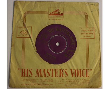 ELVIS PRESLEY - MYSTER TRAIN - 7MC 42 - The original UK export copy of the shakin' 1955 45! HMV purple/gold lettering (7MC 42