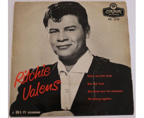 RITCHIE VALENS - EP - A shakin' very early S/T EP from Ritchie, featuring 'That's My Little Suzie'. London tri-centre release