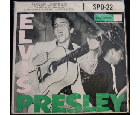 ELVIS PRESLEY - ELVIS PRESLEY (SPD-22) - Very similar to the above lot, comes with two discs instead of three however: Side 1