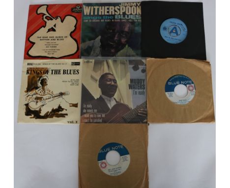 JAZZ & BLUES EPS/7" - Lovely selection of 7 x early 7"/EPs. Titles are Joe Turner/Ruth Brown - The King & Queen Of Rhythm & B