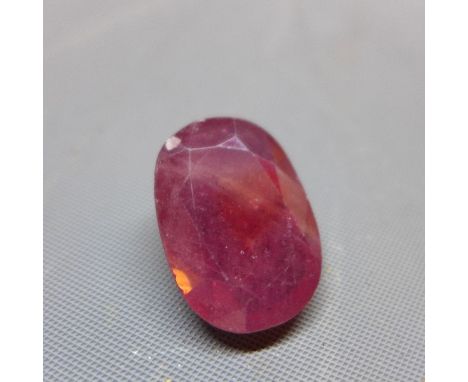 A large faceted natural ruby