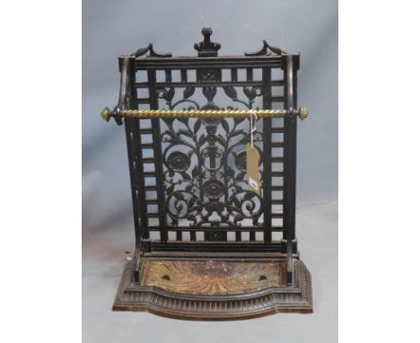 A Victorian cast iron stick stand 