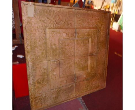 A metal garden wall plaque, H. 127cm W. 127cm 