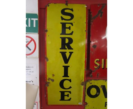 Enamel sign - Service (132cm x 51cm)