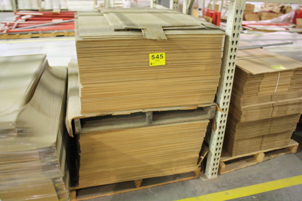 CARDBOARD BOXES ON SKID