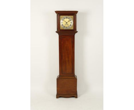 AN OAK LONGCASE CLOCK, the brass dial signed "Peter Selby, Wareham", with subsidiary date aperture and thirty hour movement s