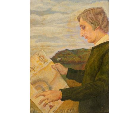 •ANDREW MULLEN, 20th century A portrait of Roger Peers, the Curator and Secretary, Dorset Natural History and Archaeological 