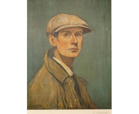•LAURENCE STEPHEN LOWRY RA (1887-1976) A self portrait of the artist, signed in pencil to the margin, label detailing the 192