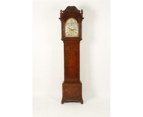 A MAHOGANY LONGCASE CLOCK, the brass dial signed "James Rule, Portsmouth" with silvered chapter ring, date aperture, seconds 