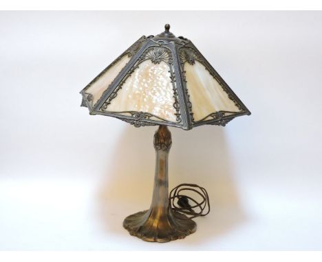 A Tiffany style table lamp, 55cm high