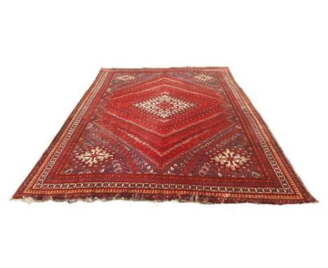 Persian Qashqai carpet, 130" x 87" approx