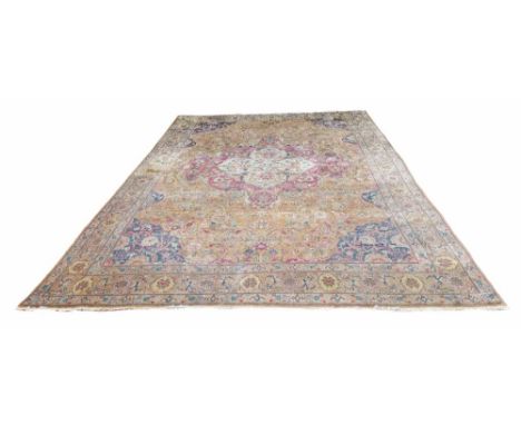 Antique Tabriz carpet, 143" x 97" approx