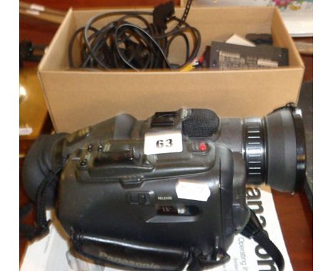 Panasonic Video Camera, NV-DX1E, with accessories and manual