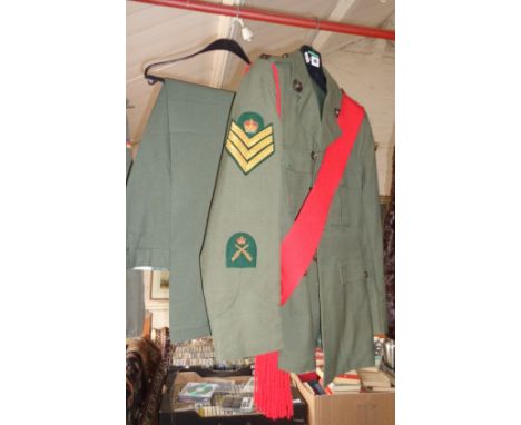 Royal Marine Sergeant Major's uniform with sash