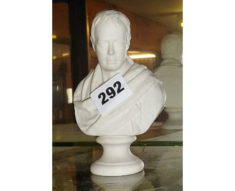 Goss Parian china bust of Sir Walter Scott