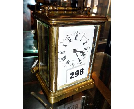 Brass carriage clock (French) working with key