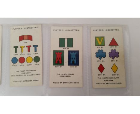 PLAYERS, selection inc., complete (17), Aircraft of the RAF, Army Corps &amp; Divisional Signs 1914-1918 2nd, Cries 1st &amp;